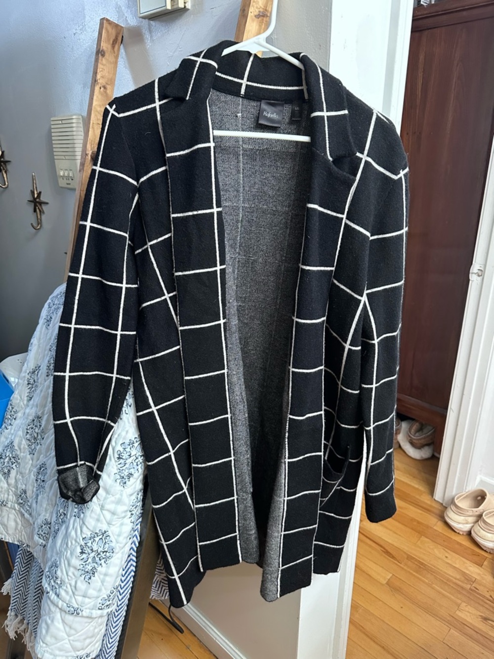 Rafaela Windowpane Cardigan - Picture 2 of 4